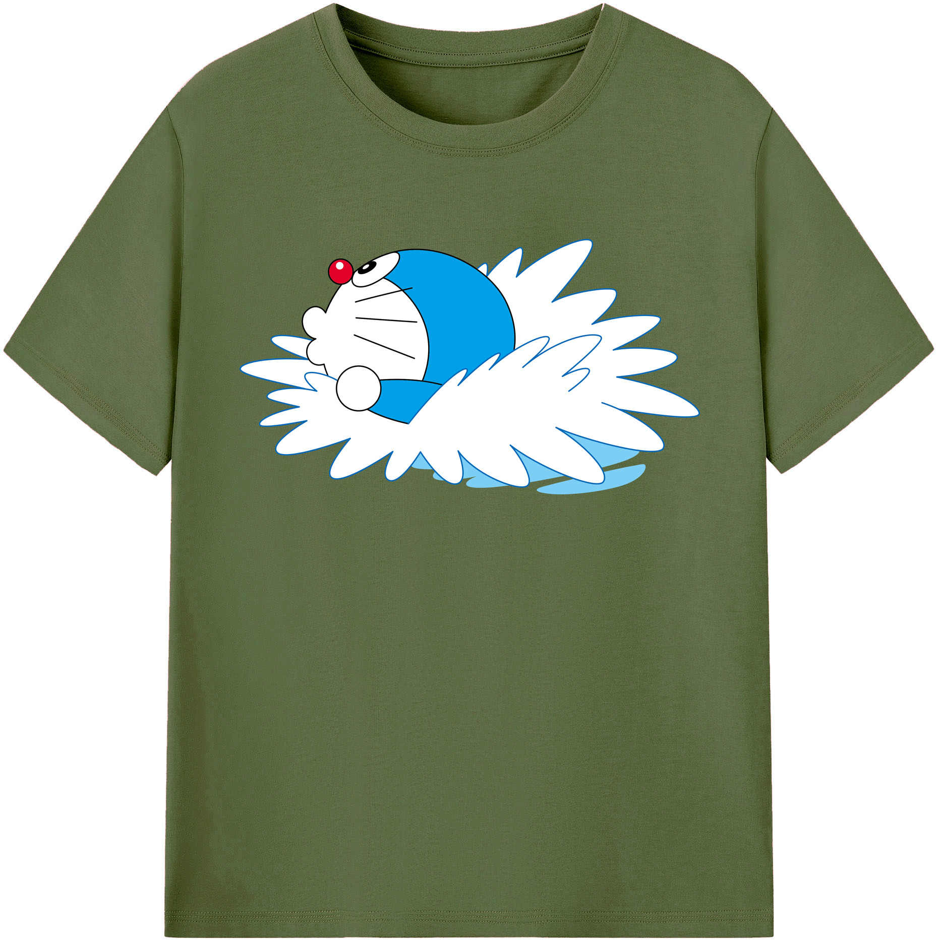 （画像用） ドラえもん Doraemon 綿100％半袖Tシャツ（フロントプリント）